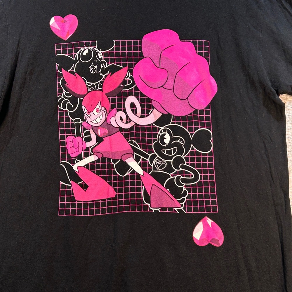 Steven Universe Spinel Graphic T-Shirt Mens Large Black Cartoon Network Movie L - Picture 2 of 7
